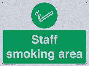 Staff smoking area